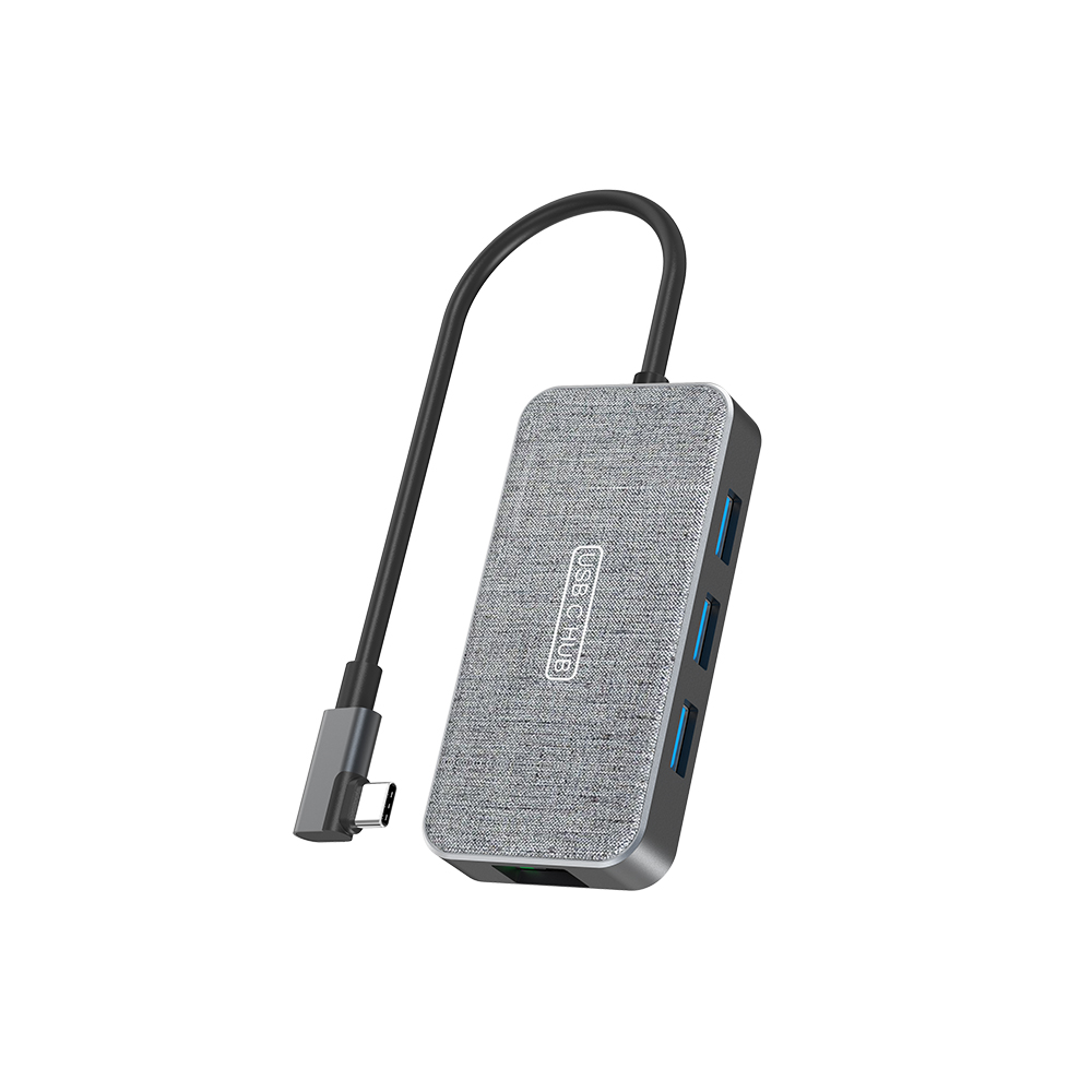 HUB with heather grey fabric effectd