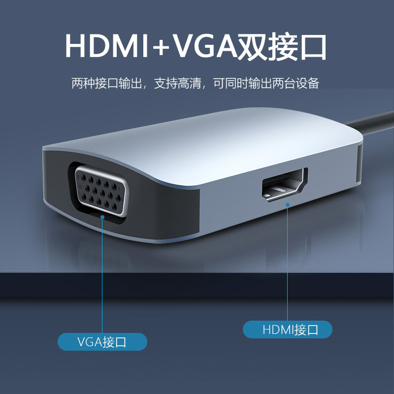 USB A to HDMI + VGA adapter